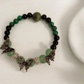 Armband BUTTERFLY - Jadeit + Tigerauge + Jaspis