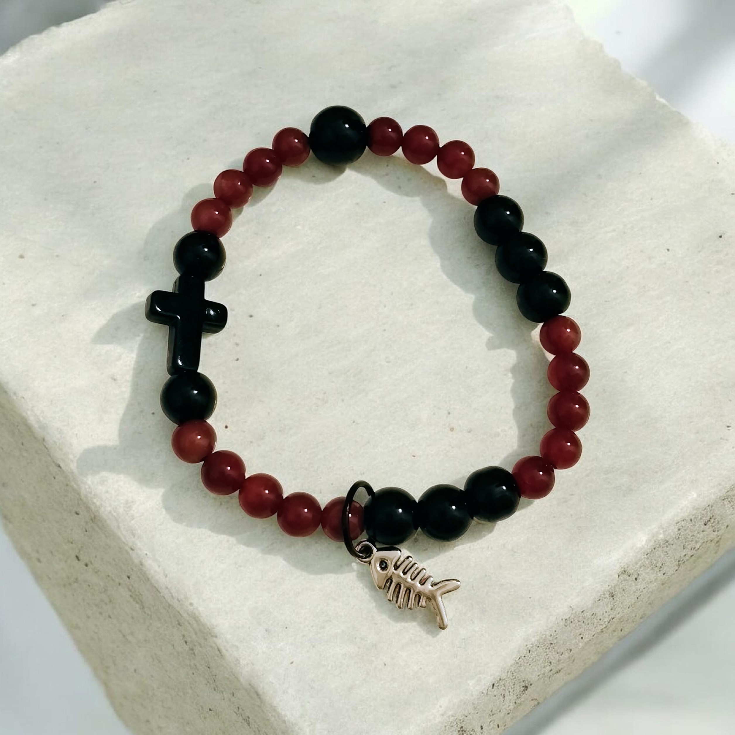 Armband CROSS - Jaspis